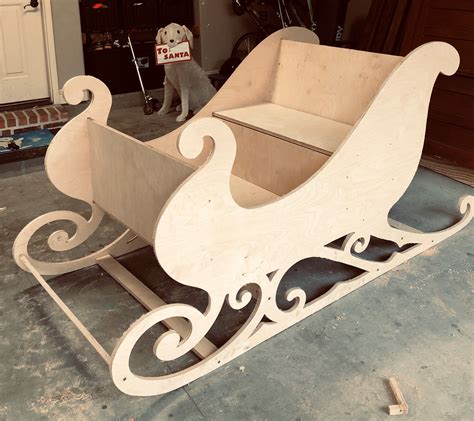 full size santa sleigh plans